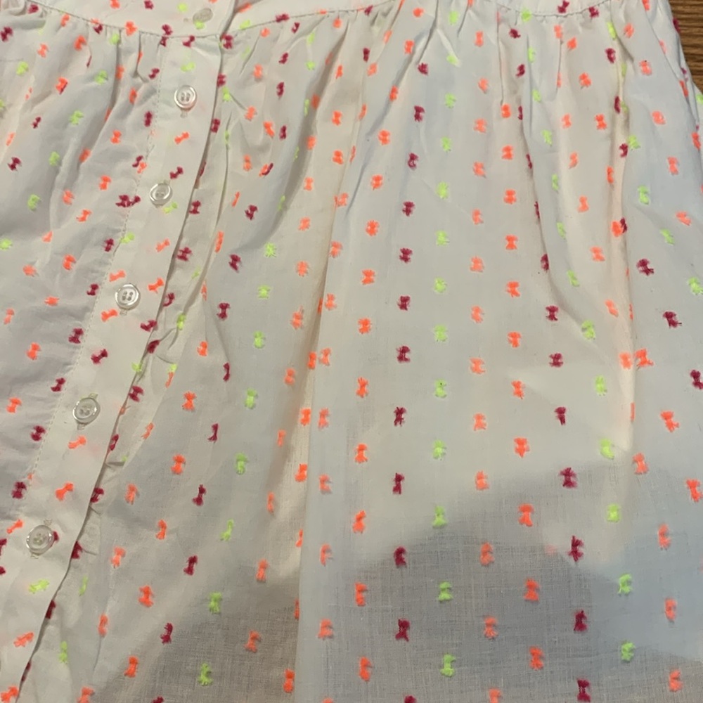 Francesca’s Neon Summer Ruffle Blouse - Picture 5 of 8
